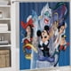 thumbnail image 5 of La casa de Mickey de Disney-theme 4-Piece Shower Curtain Set with Rugs, Waterproof Bathroom Decor Set Includes Bath Mat, U-Shaped Rug, Toilet Lid Cover and Curtain with Hooks, 5 of 6