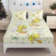 thumbnail image 1 of Fitted Sheet Set Featuring Tweety Angel Design And Lucky Four-Leaf Clover Fun Cartoon Pattern Mattress Protector Elastic Design Bed Sheet Fits Perfectly Creativ, 1 of 1