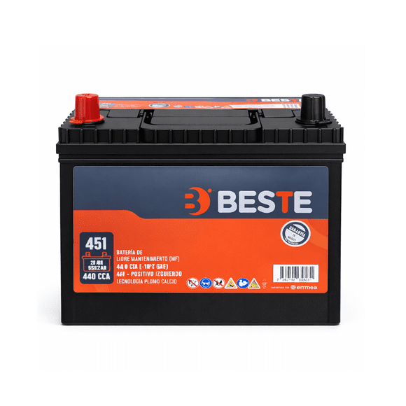 Batería Beste 45 AH 400 CCA NS60I 55B24R
