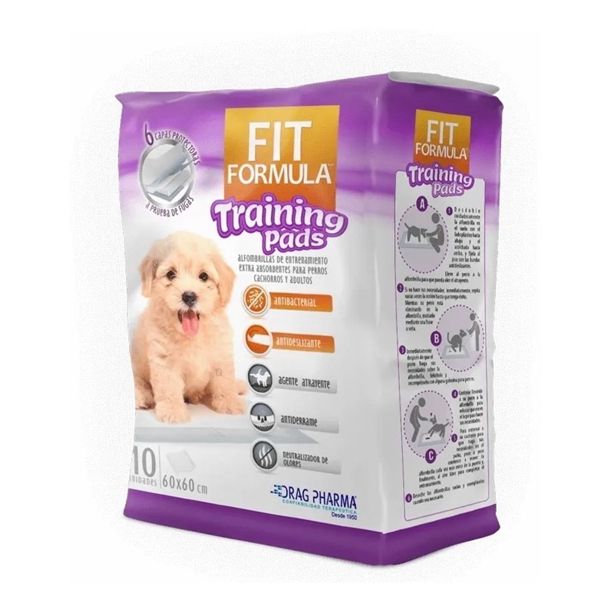 Fit Formula Sabanillas Entrenamiento Perros 60x60cm 10 Unid
