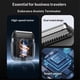 thumbnail image 2 of Afitadora eléctrica masculina: afeitadora de hoja doble, pantalla de pantalla led, carga rápida USB-C, impermeable - muy adecuado para viajar y afeitarse en casa (negro), 2 of 3