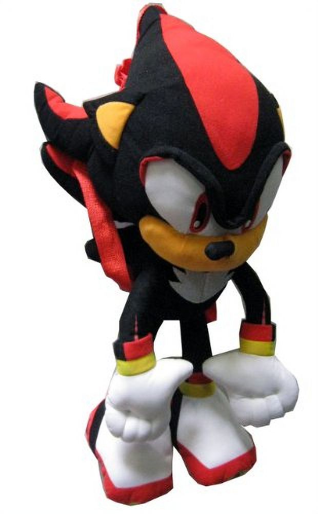 Mochila Sonic The Hedgehog Peluche Shadow Negra 24 Pulgadas