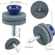 thumbnail image 2 of Afilador de cuchillas de corindón para cortacésped (2021), universal, compatible con cualquier taladro eléctrico o manual, con muelas de doble capa, fácil de usar y resistente a los daños (gris)., 2 of 7