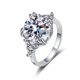 thumbnail image 1 of Anillo de Boda de Moissanita de 5 Uds para Mujer Color D VVS1 Anillos de Compromiso con Diamante Anillos de Moissanita de Plata Esterlina 925 para Mujer con Certificado, 1 of 8