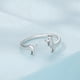 thumbnail image 4 of Anillo perro salchicha dachshund ajustable plata 925, 4 of 4
