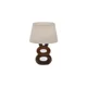 thumbnail image 1 of Lámpara de Mesa Moderna Madera Aros Beige E27 Abitare, 1 of 3