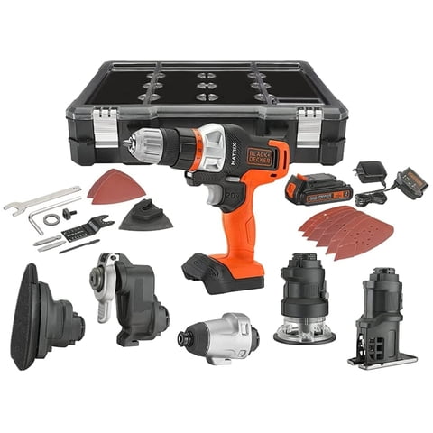 Kit Combinado De Herramientas Eléctricas Black+Decker 20V Max Matrix Juego De 6 Herramientas