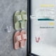 thumbnail image 2 of 2pcs, Slipper Rack, Free Punching Bathroom Shoe Rack Wall-mounted, Toilet Drain Rack, Living Room Storage Shoe Rack, Space Saver, 2 of 5