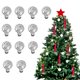 thumbnail image 1 of Candelabros con clip plateado, candelabros con clip para árbol de Navidad, velas de metal con clips para Navidad, fiestas de cumpleaños, candelabros, juego de 12 piezas, 1 of 8
