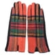 thumbnail image 1 of Guantes cálidos de lana escocesa a cuadros simétricos de moda para otoño e invierno, guantes de montar para mujer a prueba de frío, 1 of 6