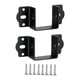 thumbnail image 5 of 2 Piezas De Herrajes Para Barandillas De Cama, Premium, Resistentes Y Resistentes, Herrajes Para Marcos De Cama, Color Negro, 5 of 5