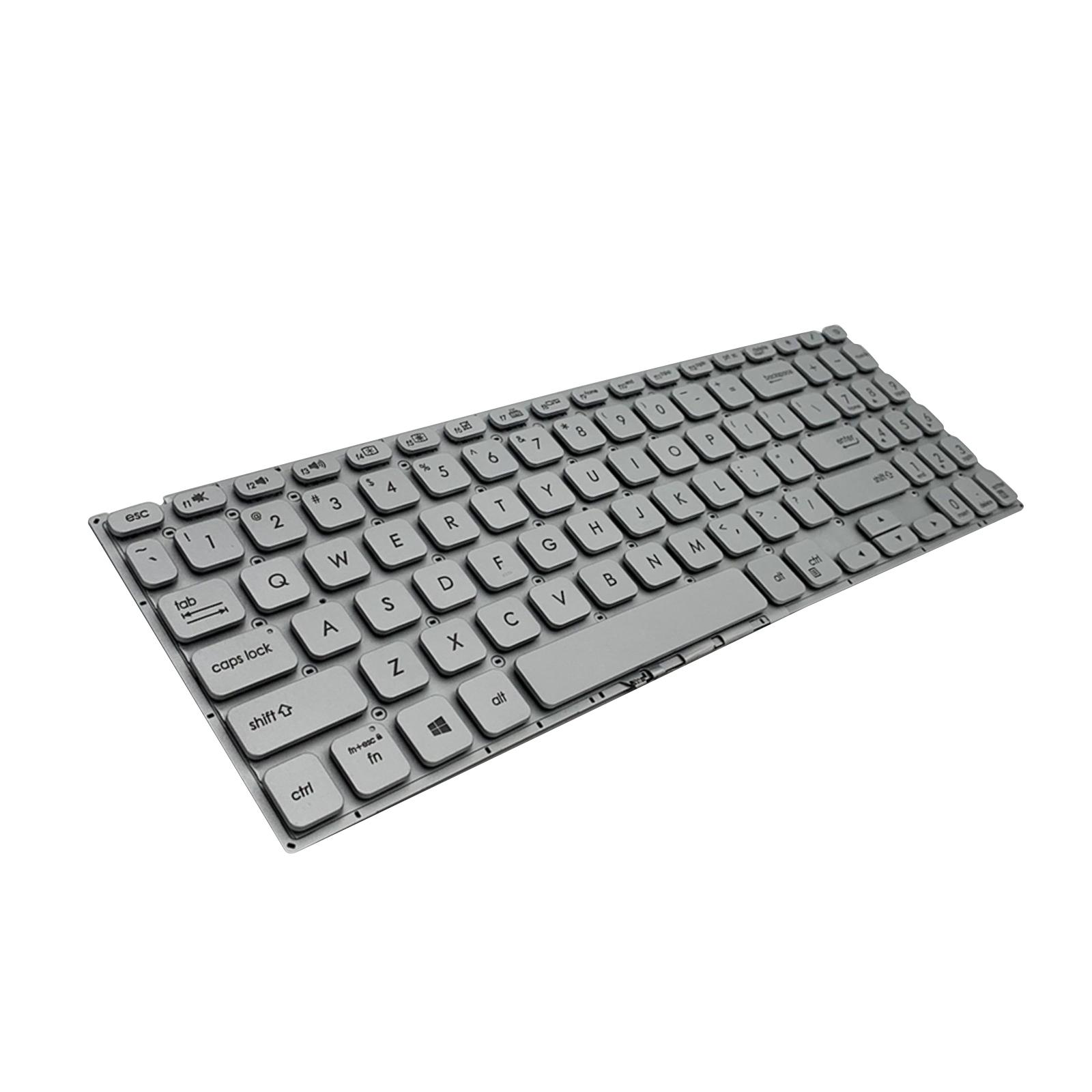 Magideal - Diseño . Uu. Para Computadora Portátil Reemplazos Directos Para Vivobook V5000D V5000F Fl8700 Sin Componentes De Marco Accesorio Premium Luz De Fondo Plateada