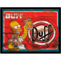 Genérico - Cuadro Decorativo Homero Tomando Cervesa Medidas 30X40 Cm