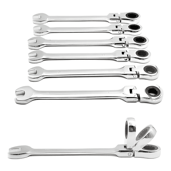 Set 7 Llaves Combinadas Articuladas Flexibles 8-19mm