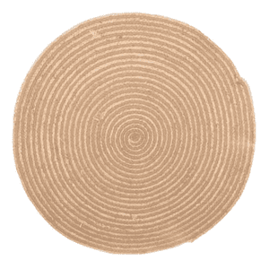 Genérico - Alfombra Circular Yute 90Cm Beige Diseño Tela Modelo 95