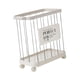 thumbnail image 4 of Cesta De Lavandería Con Ruedas, Carrito Organizador Con Ruedas Para Dormitorio Familiar, Color Plateado Y Blanco, 4 of 5