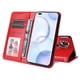 thumbnail image 5 of Funda tipo cartera FOXDOCK para Huawei Nova 9 Pro , diseño girasol en relieve, cuero PU, cierre magnético, soporte y tarjetero, 5 of 5