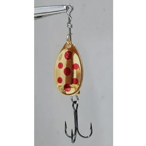 Silstar - Spinner Cucharita 5Grs 6,8Cms Oro Puntos Rojos #2