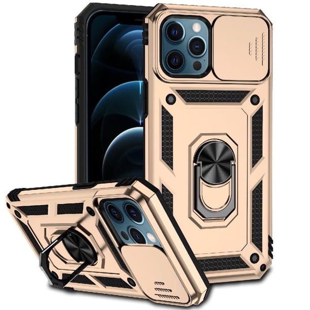 Estuche GANGXUN para iPhone 12 Pro Max, soporte giratorio 360°, estilo mecánico y magnético
