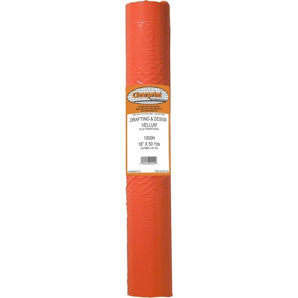 Rollo de Vellón Clearprint 46 cm x 45,7 m 16 lb Algodón