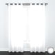 thumbnail image 1 of Set De Cortinas Visillo 2 Paños De 140 X 220 Cm Blanco, 1 of 3