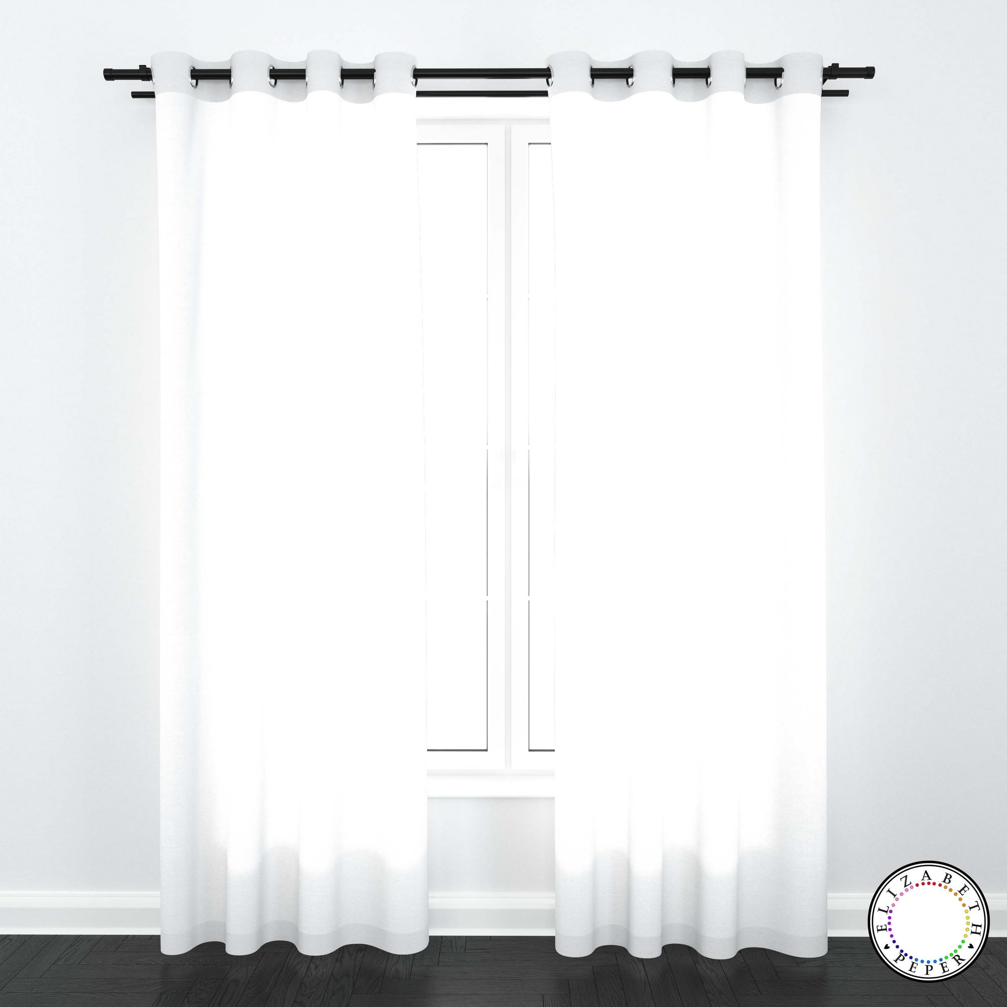 Elizabeth Peper - Set De Cortinas Visillo 2 Paños De 140 X 220 Cm Blanco