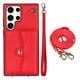 thumbnail image 1 of Crossbody PU Leather Phone Case For Samsung Galaxy S23 S22 Plus Note 20 Ultra Wallet Card Slots Magnetic Lanyard Cover, 1 of 3
