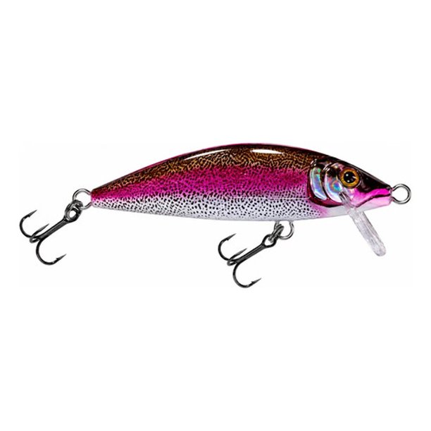 Señuelo Poseidon Minnow 8 g Pink Brown Trout para Trucha y Salmón 2 Anzuelos Triples