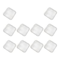 Ioensy - 10 Unidades De Cajas De Embalaje Para Uñas A Presión Para Almacenamiento De Uñas Diy, Exhibición De Puntas De Uñas L Transparente