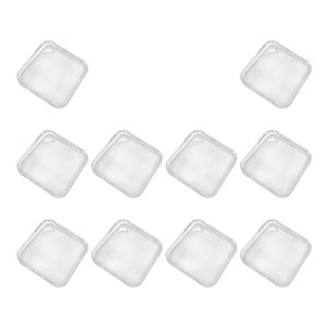 Ioensy - 10 Unidades De Cajas De Embalaje Para Uñas A Presión Para Almacenamiento De Uñas Diy, Exhibición De Puntas De Uñas L Transparente