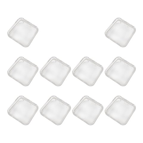 Ioensy - 10 Unidades De Cajas De Embalaje Para Uñas A Presión Para Almacenamiento De Uñas Diy, Exhibición De Puntas De Uñas L Transparente