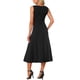 thumbnail image 3 of INSPIRE CHIC Vestido Formal Elegante sin Mangas para Mujer con Cintura Alta Fruncida y Línea A para el Trabajo M Negro, 3 of 5