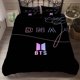 thumbnail image 1 of BTS Bangtan Boys Quilt Duvet Cover Set Bed Linen Home Textiles Kids3-Piece Bedding Set, 1 of 4