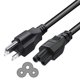 thumbnail image 1 of Cable de alimentación Love your yy 2 m 3 clavijas para TV LG y portátil, 1 of 5