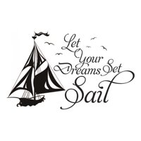 Rienda Libre Graphics - Decomural Dreams Set Sail Inspirational Ws-40811