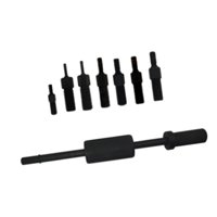 Magideal - Herramienta De Extracción Del Extractor De Pasador Manual, Kit De Martillo De Extracción Compacto De Uso Fácil, Rosca De Martillo De Tracción Negra Pr M3 A M12 Out