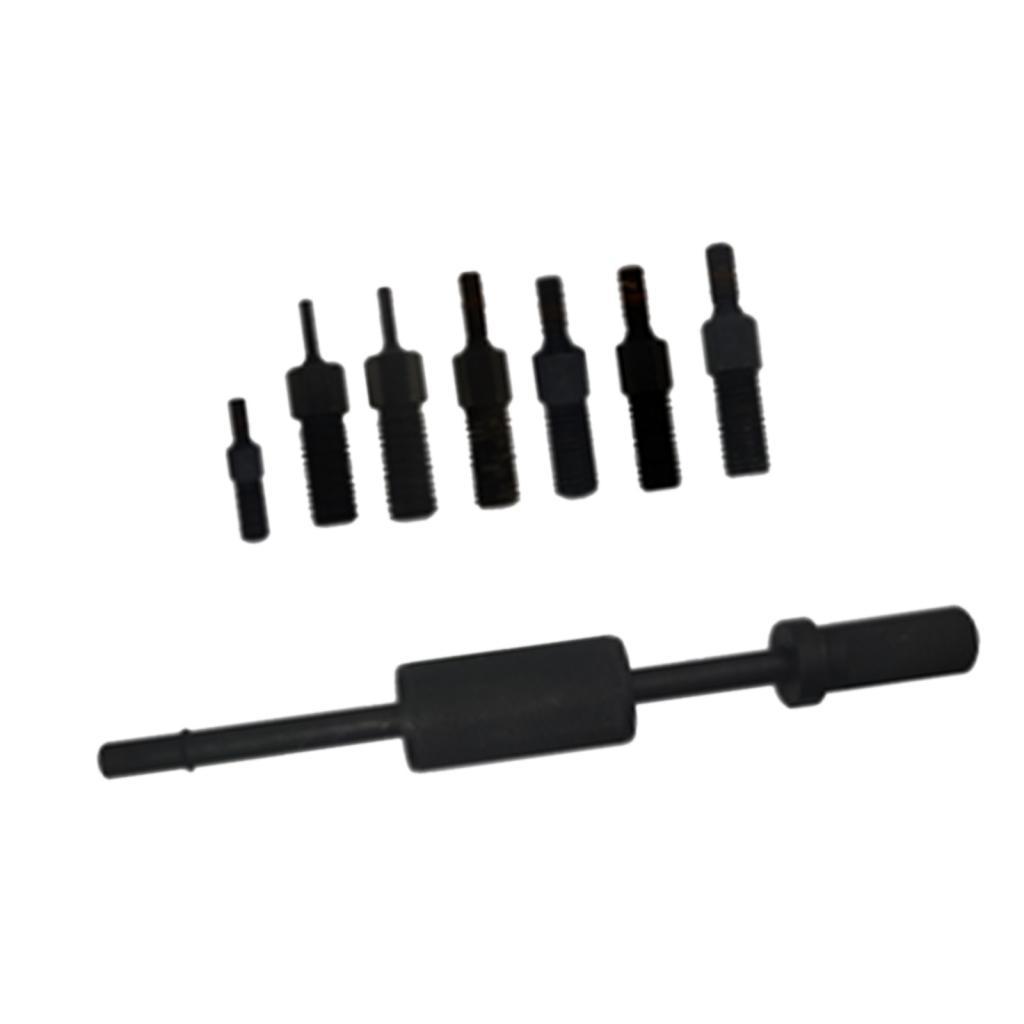 Magideal - Herramienta De Extracción Del Extractor De Pasador Manual, Kit De Martillo De Extracción Compacto De Uso Fácil, Rosca De Martillo De Tracción Negra Pr M3 A M12 Out