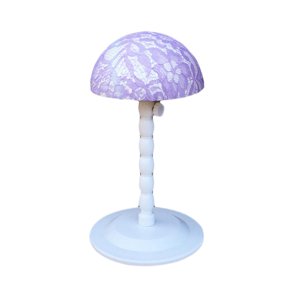 Ioensy - Soporte Para Peluca, Soporte De Exhibición De Peluca Estable De Altura Ajustable Para Salones, Tienda, Secado, Violeta