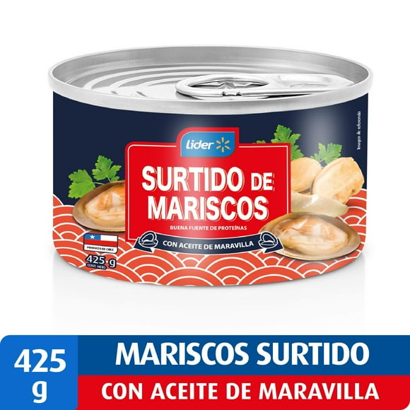 Surtido de Mariscos Aceite de Maravilla Lata, Drenado 213 g - Neto 425 g