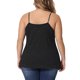 thumbnail image 3 of Agnes Orinda Women's Plus Cami Encaje Correa Ajustable Elegante Sin Mangas Camisola 3X Negro Oscuro, 3 of 6