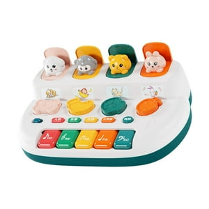 Bothyi - Juguete De Animales Interactivos Con Música Juguetes Portátiles De Educación Temprana Azul