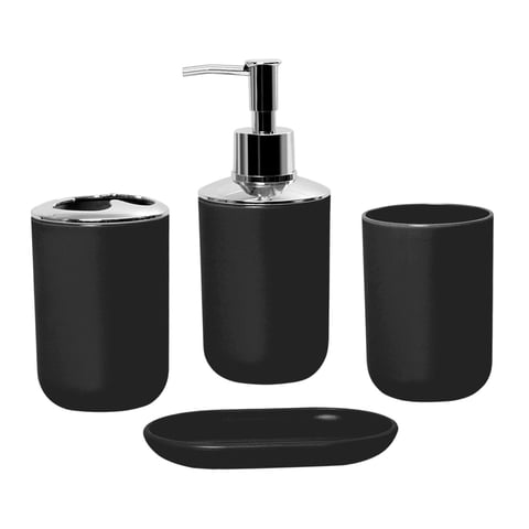 Bothyi - Accesorios De Baño Decoración De Baño Jabonera Para Encimera Tocador De Baño Negro