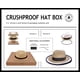 thumbnail image 4 of Sombrero tipo fedora y bucket Genoa de paja beige con protección solar UPF 50+, 4 of 7