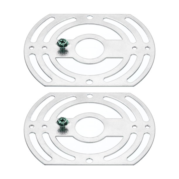 Uxcell 4" Placa de Luz de Techo Barra Transversal de Montaje Universal para Lámpara con Tornillo para Lámpara de Araña Paquete de 2