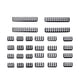 thumbnail image 4 of 24 Piezas Cable Peine GPU 6 Pines 8 Pines Placa Base 24 Pines Para Clip De 3,0 A 3,6 Mm Negro, 4 of 5