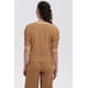 thumbnail image 3 of Polera Mujer Abotonada Con Textura Beige, 3 of 4