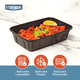 thumbnail image 2 of Contenedor hermético plástico meal prep 10u, negro, 2 of 3