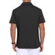 thumbnail image 3 of INSPIRE CHIC Camisa Polo para Hombre de Regreso a Clases con Cuello, Manga Corta, Doble Bolsillo en el Pecho, Exterior, Talla XL, Negro, 3 of 5