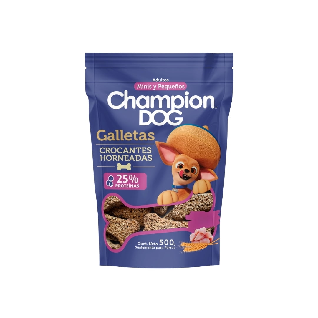 Galletas Champion Dog Adulto Razas Pequeñas 12x 500 Grs.