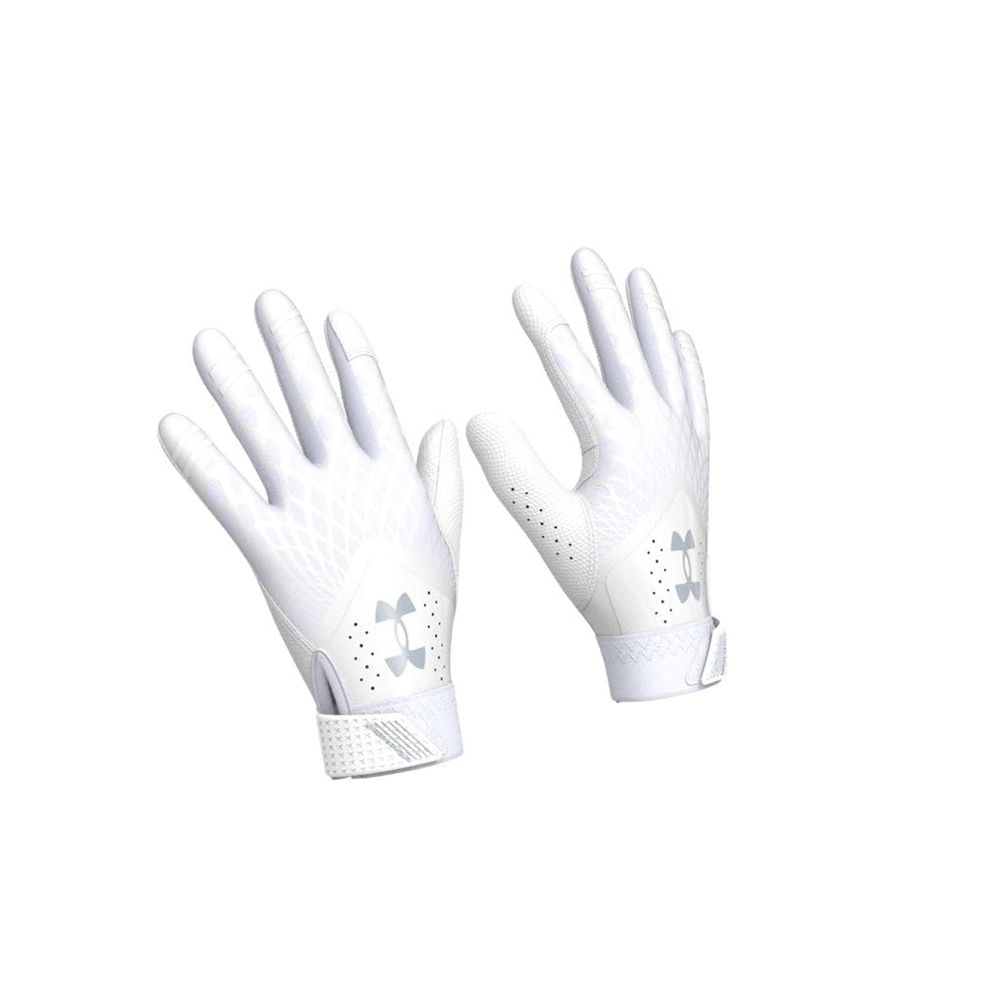 Guantes De Softball Under Armour Glyde Para Mujer, Blanco/blanco/gris Halo